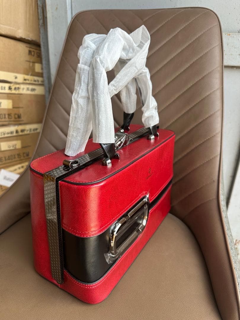 Sac boîte rouge, Sacs femme · forme structurée