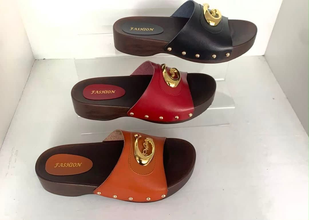 Mules semelle bois, Chaussures femme · 3 coloris